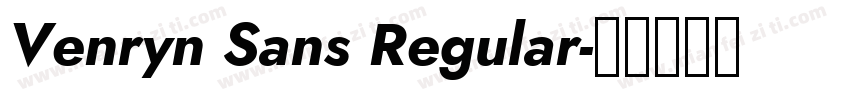 Venryn Sans Regular字体转换